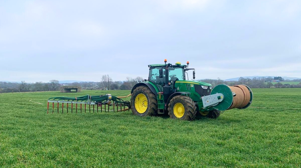 24 Metre Compact Dribble Bar in Transport Mode