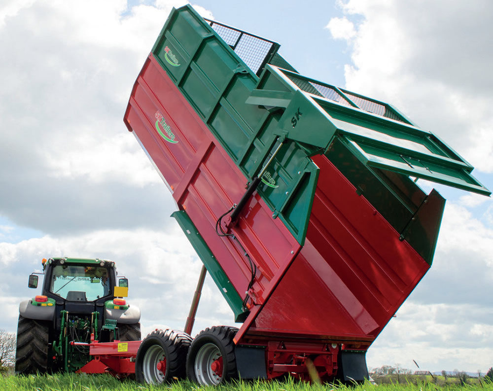 Silage Trailer Tipped