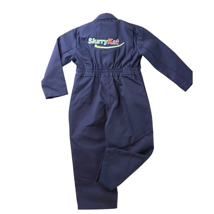 Kids Navy Boilersuit Back